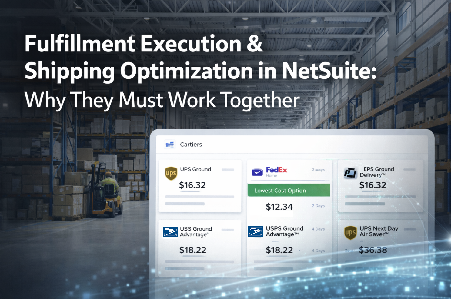 Fulfillment Execution & Shipping Optimization in NetSuite: Why They Must Work Together
